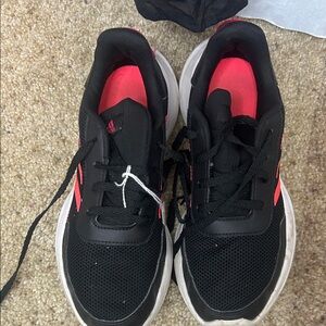 adidas Kids Black and Red Sneakers